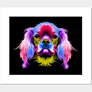 Dog Head Colorful Posters and Art